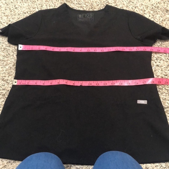 Figs Casma Scrub Top Size Small Black - Picture 8 of 10